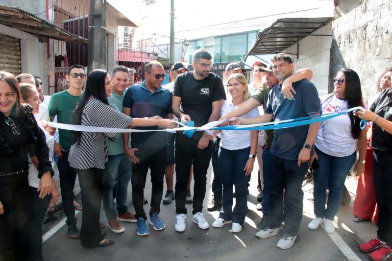 Inauguração Asfáltica da rua Alvorada no PAAR