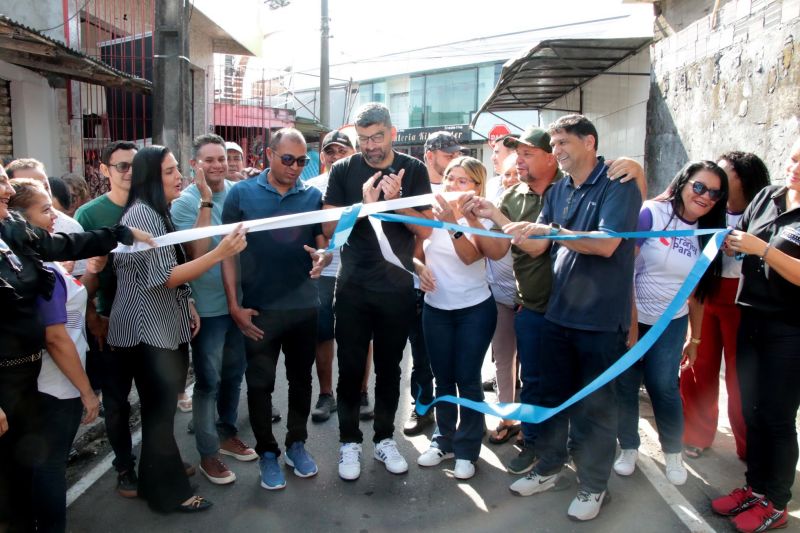 Inauguração Asfáltica da rua Alvorada no PAAR