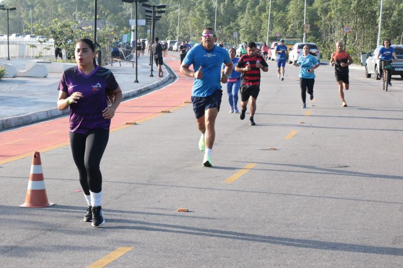 Treinão de corrida na orla de Ananindeua