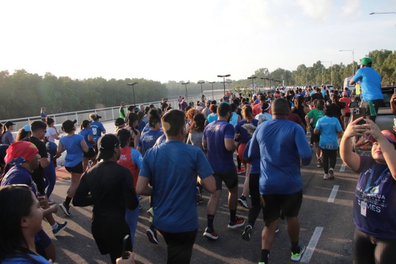 Treinão de corrida na orla de Ananindeua