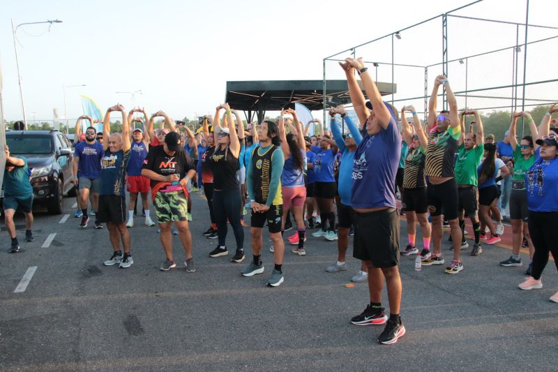 Treinão de corrida na orla de Ananindeua