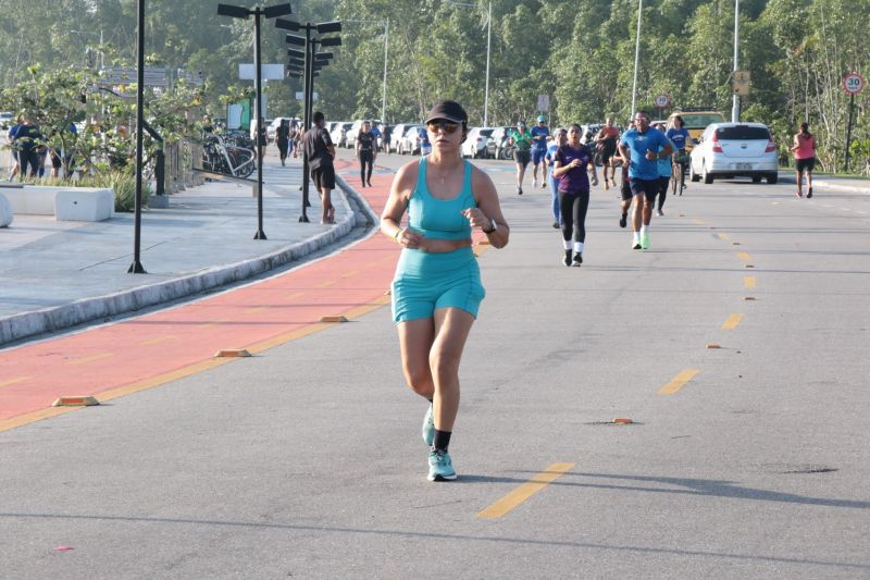 Treinão de corrida na orla de Ananindeua