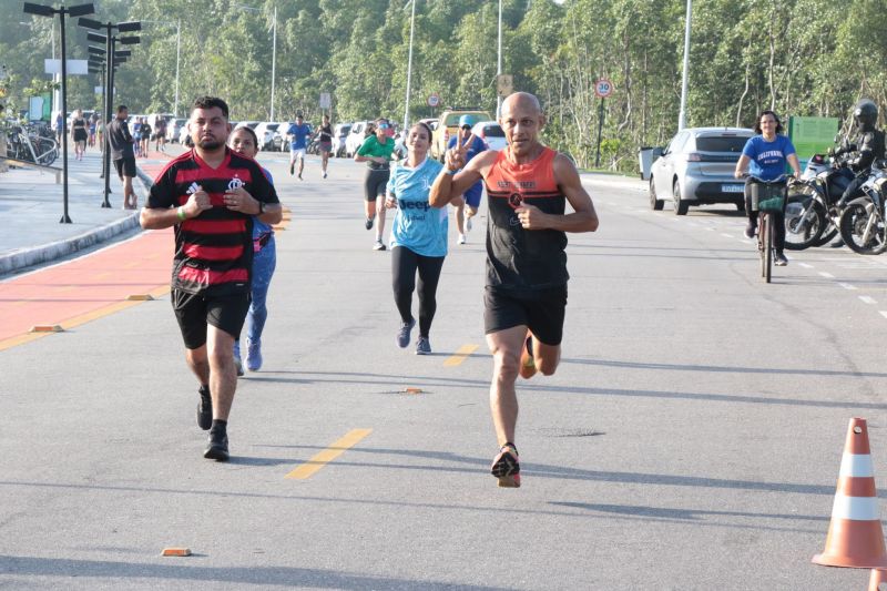 Treinão de corrida na orla de Ananindeua