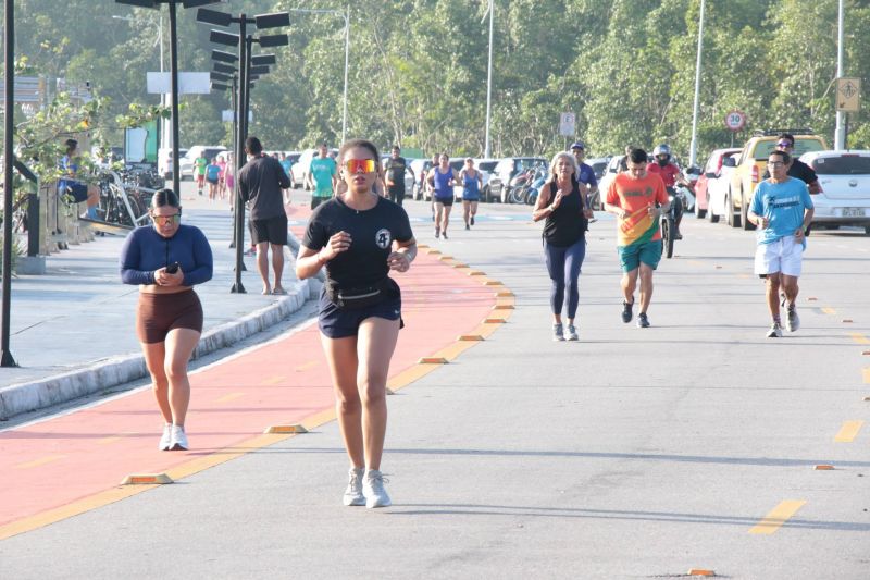 Treinão de corrida na orla de Ananindeua