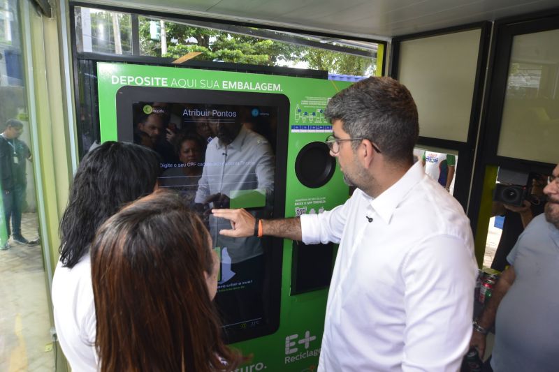Inauguração do HUB de reciclagem na Cidade Nova
