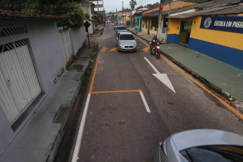 Rua São Luis com novo sentido do binário.