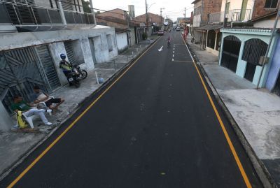galeria: Inauguração de ruas pavimentadas no bairro da Guanabara