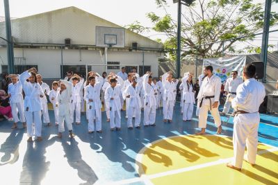 galeria: Lançamento do Projeto Lutando pelo Futuro na escola Jardim Amazonia no bairro de Águas Brancas