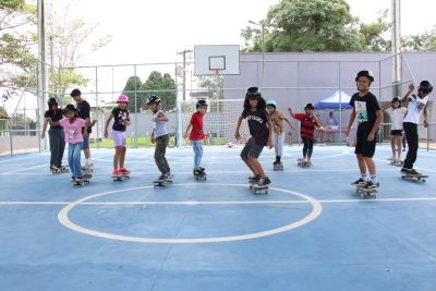 galeria: Oficina de Skate na quadra do Céu das Artes