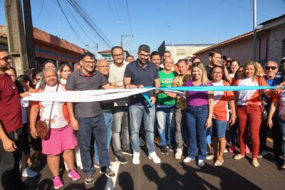 notícia: Prefeitura de Ananindeua inaugura recapeamento asfáltico e sinalização viária na WE 85