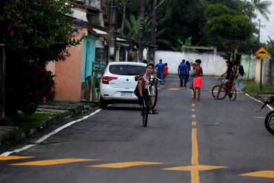 notícia: Prefeitura de Ananindeua entrega ruas A e B totalmente asfaltadas no bairro do Icuí