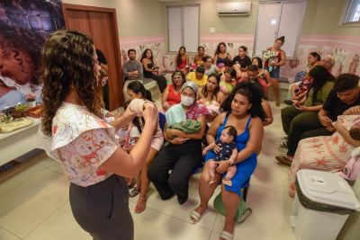 notícia: Prefeitura realiza ação sobre amamentação na Maternidade Sagrada Família de Ananindeua