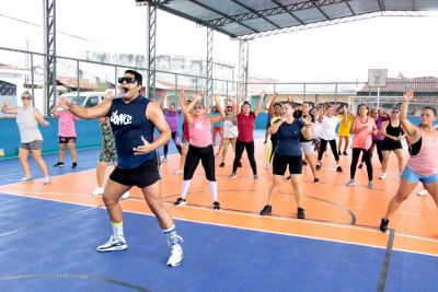 notícia: Caravana do Esporte leva saúde, lazer e integração ao Conjunto Sabiá