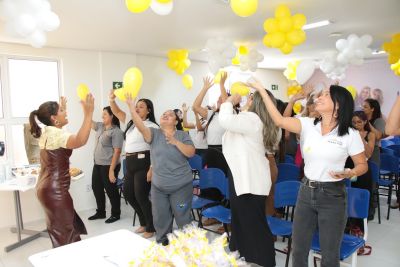 notícia: Casa da Mulher Brasileira de Ananindeua realiza ação em alusão ao Setembro Amarelo voltada para servidoras