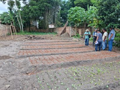 notícia: Embrapa Amazônia Oriental e SEMUPA visitam o local onde será implantado o primeiro Sisteminha de Ananindeua