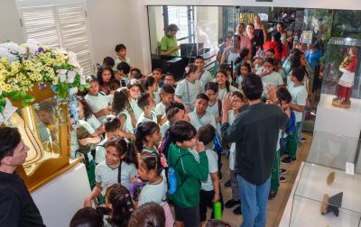 notícia: Alunos da Escola Gregório Brito visitam o Parque Vila Maguary em alusão ao Dia Internacional da Animação