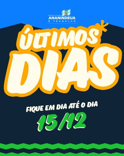 notícia: Prefeitura de Ananindeua prorroga até 15 de dezembro a campanha "Fique em Dia"