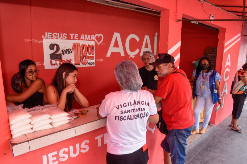 Vistoria da Vigilância em Saúde em Pontos de Açaí na Cidade Nova 6