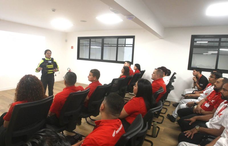 Palestra para condutores de motos