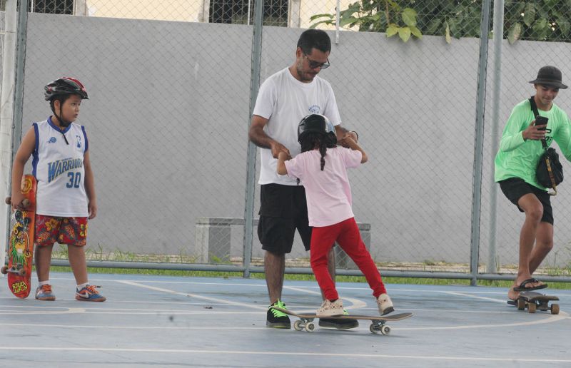 Café com skate no Céu das Artes