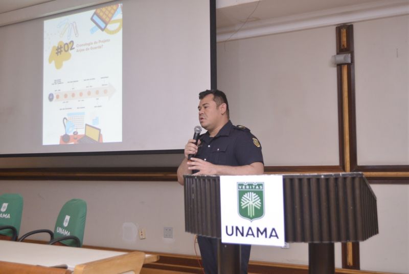 Aula inaugural do Projeto Anjos da Guarda no auditório Unama Ananindeua