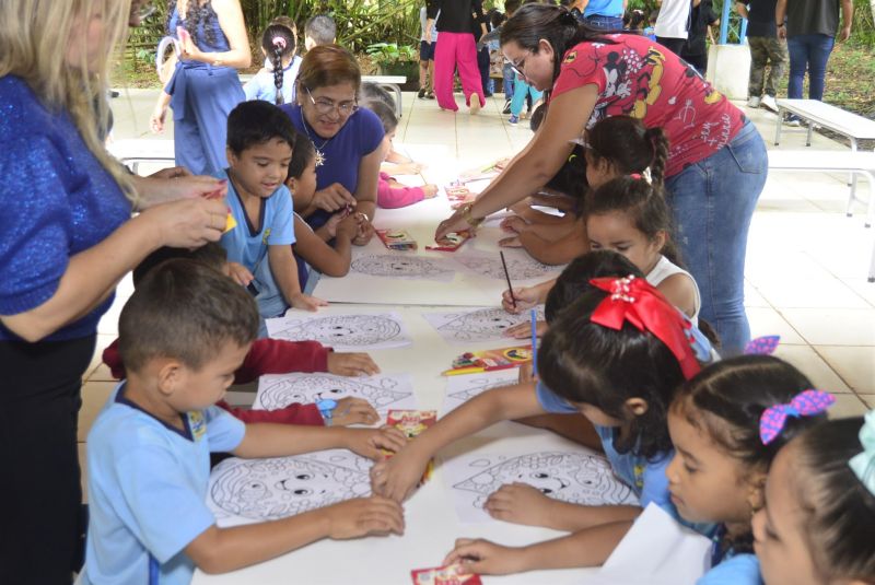 Projeto Águas de Março na Eco-escola municipal Ana Maria da Silva Souza no Icuí Guajará