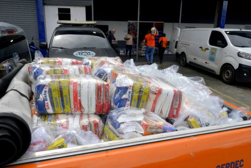 Entrega de apoio Alimentar nas áreas atingidas pelas chuvas