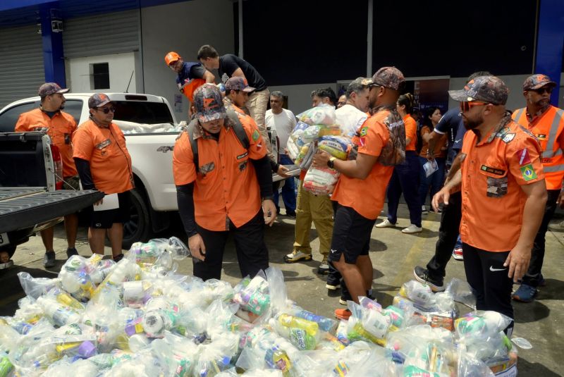 Entrega de apoio Alimentar nas áreas atingidas pelas chuvas