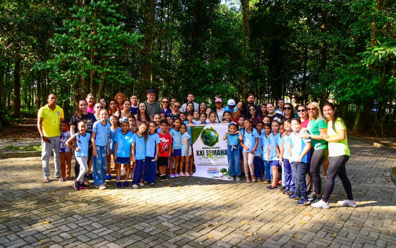 Semana do Meio Ambiente com ações de Educação Ambiental, no Bosque Marajoara no conjunto Julia Sefer
