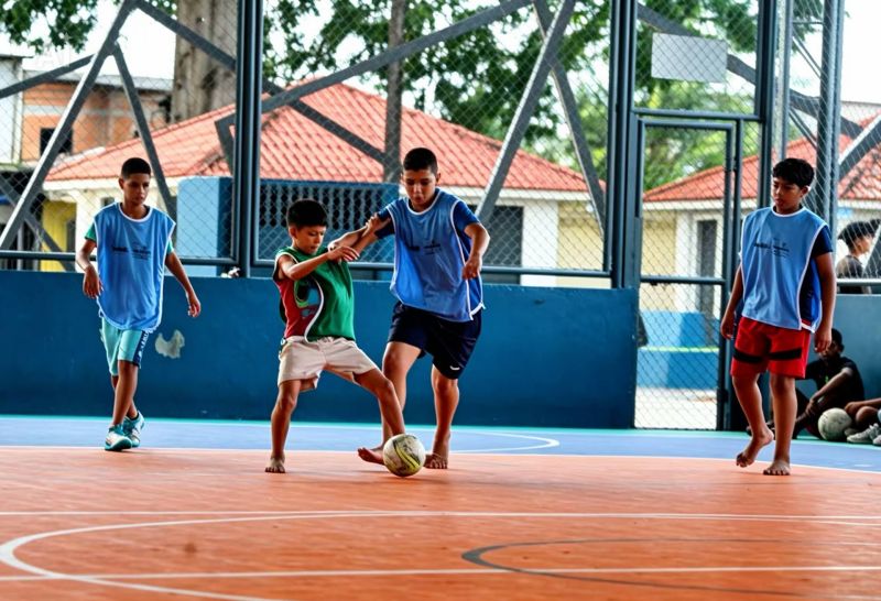 Projeto bom de bola bom de escola em Águas Lindas