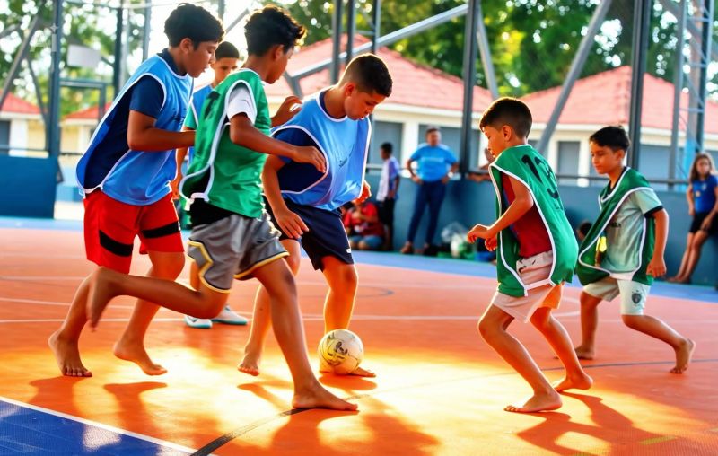 Projeto bom de bola bom de escola em Águas Lindas