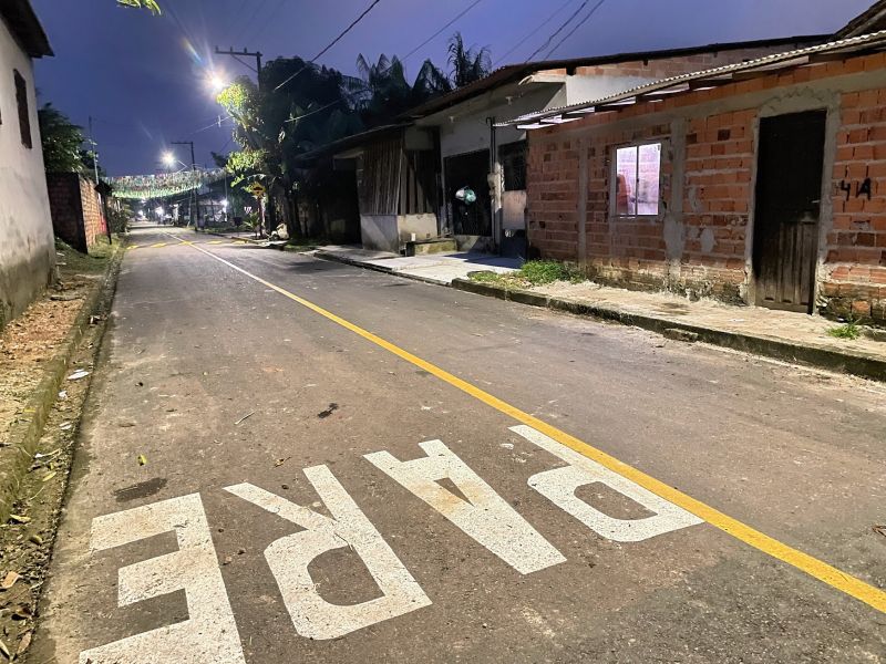 Inauguração asfáltica na comunidade Icuí Ville
