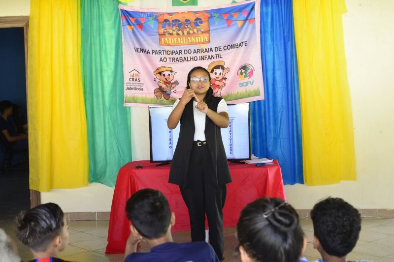 Oficina de Combate ao Trabalho Infantil no CRAS Jaderlândia