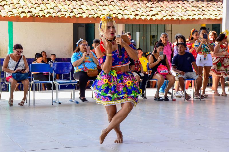 Festa junina na escola EMEF Raimunda Pinto no bairro 40 Horas