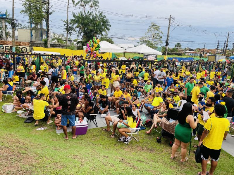 Jogo da Seleção Brasileira no Parque Vila Maguary