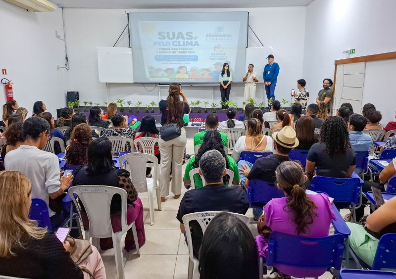Lançamento do projeto sobre Mudanças Climáticas no auditório do SINE Ananindeua
