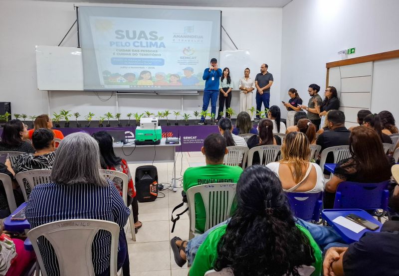 Lançamento do projeto sobre Mudanças Climáticas no auditório do SINE Ananindeua