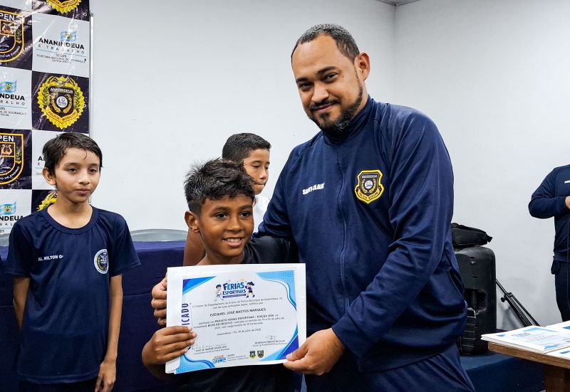 Encerramento das Férias Esportivas e entrega dos Certificados