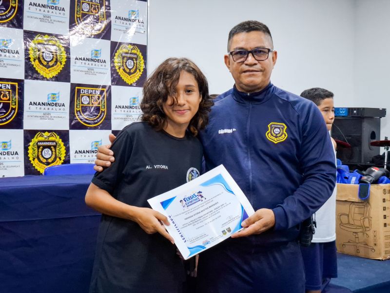 Encerramento das Férias Esportivas e entrega dos Certificados