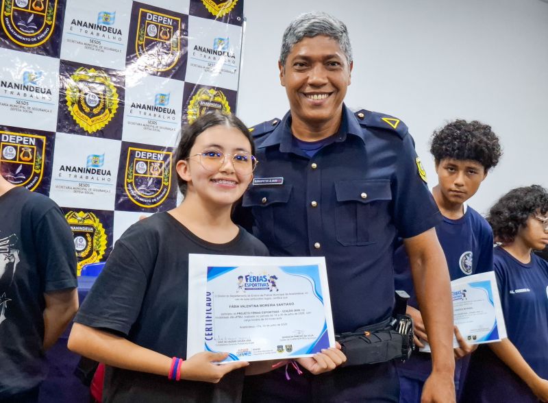 Encerramento das Férias Esportivas e entrega dos Certificados