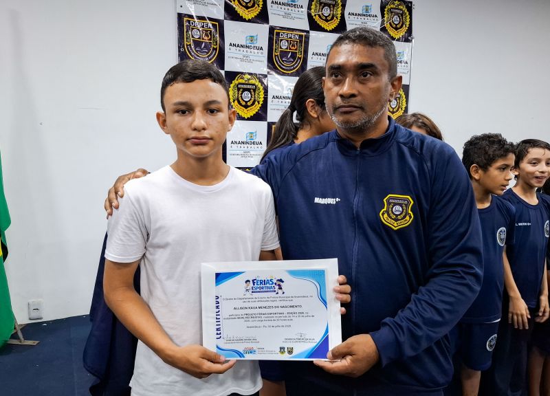 Encerramento das Férias Esportivas e entrega dos Certificados