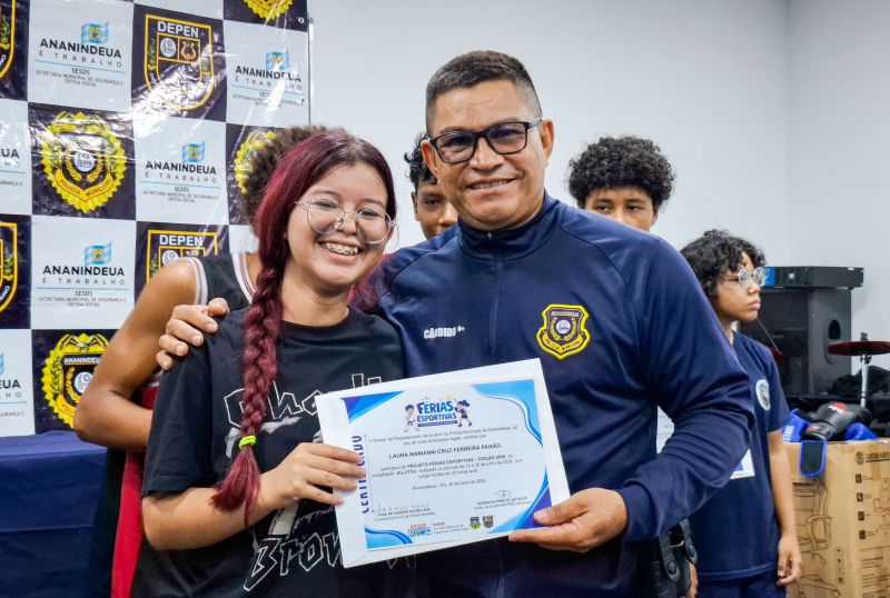 Encerramento das Férias Esportivas e entrega dos Certificados