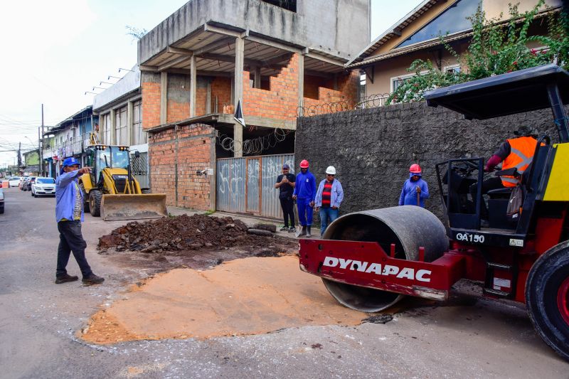 Lançamento do programa Só o Tapete na rua Bom Sossego no bairro Centro