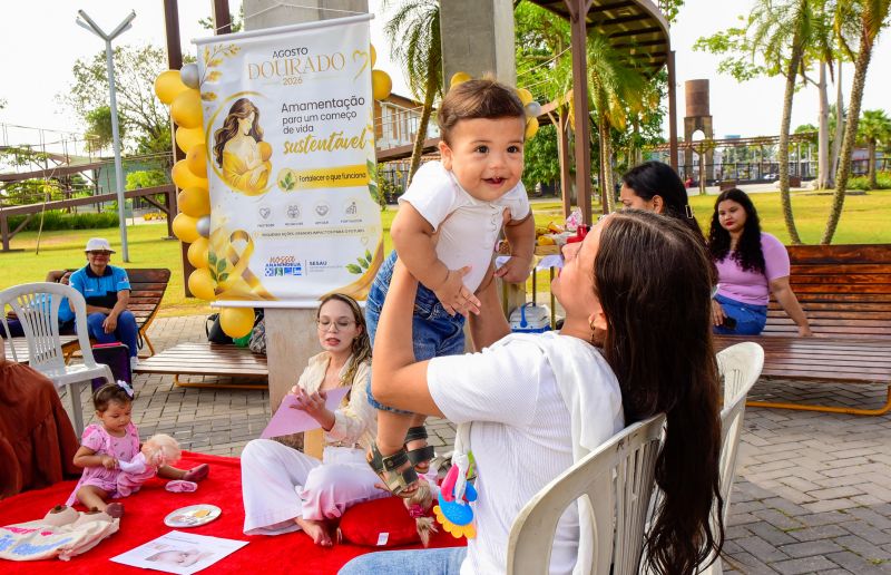 Agosto Dourado com amamentação para um começo de vida sustentável: Fortalecer o que funciona no Parque Vila Maguary
