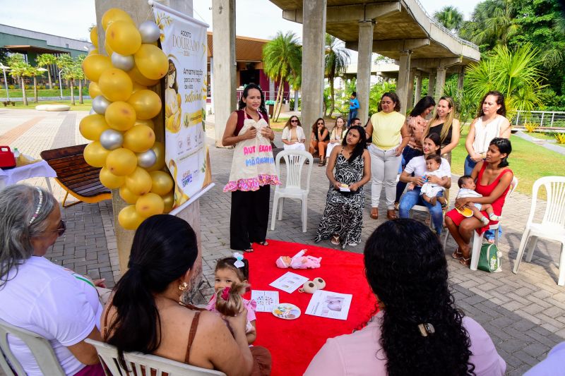 Agosto Dourado com amamentação para um começo de vida sustentável: Fortalecer o que funciona no Parque Vila Maguary
