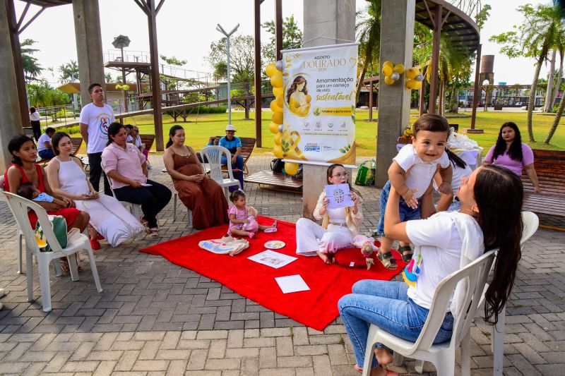 Agosto Dourado com amamentação para um começo de vida sustentável: Fortalecer o que funciona no Parque Vila Maguary
