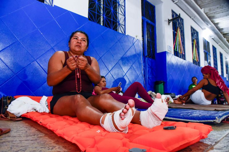 Acolhida dos Romeiros na escola Selesiana do Trabalho na BR 316