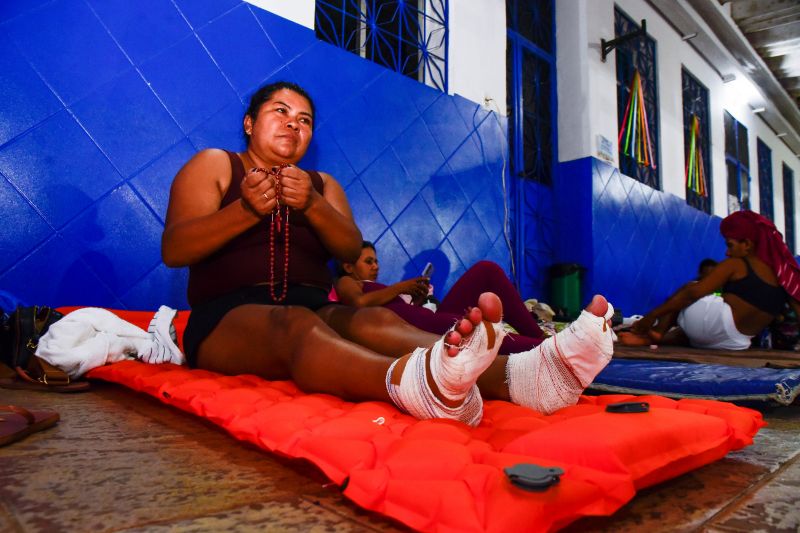 Acolhida dos Romeiros na escola Selesiana do Trabalho na BR 316