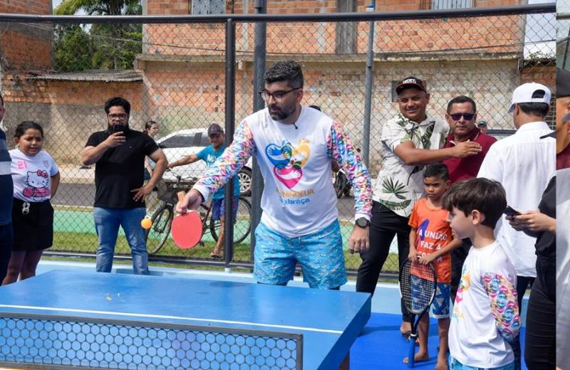 Dr. Daniel no tênis de mesa.