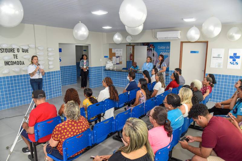 Pacientes atentos a campanha.